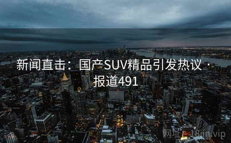 新闻直击：国产SUV精品引发热议 · 报道491  第1张